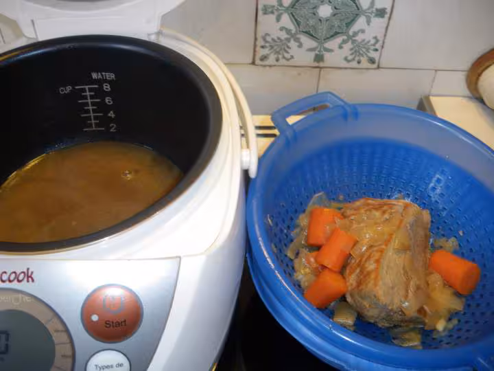 Roti de veau a la moutarde