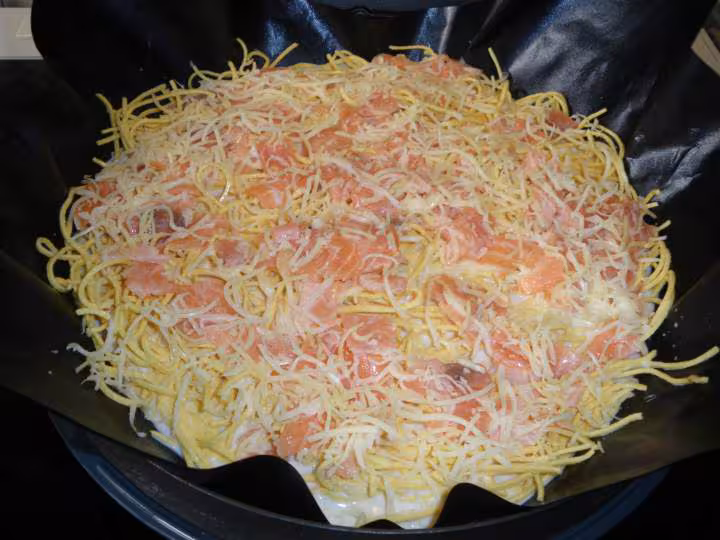 Spaghettis au saumon