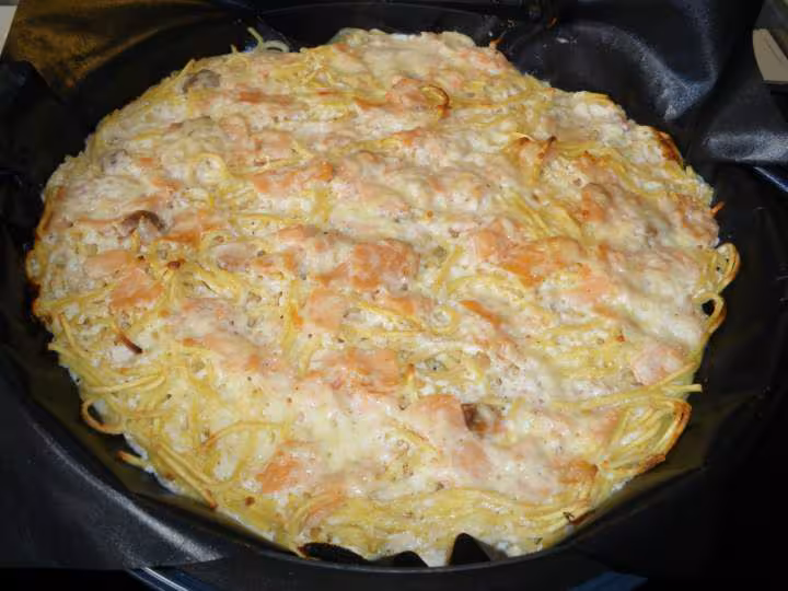 Spaghettis au saumon
