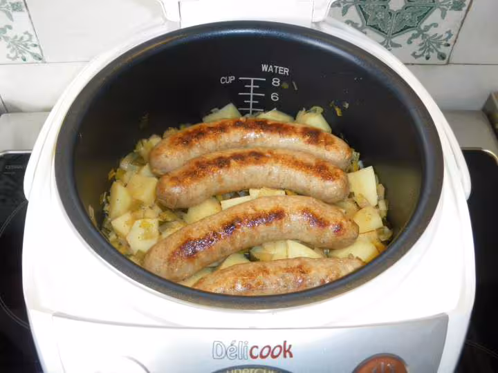 Stoemp aux poireaux et saucisses