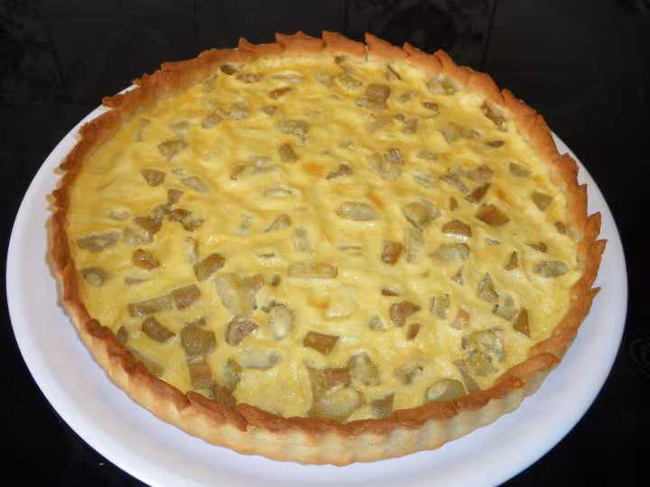 Tarte a la rhubarbe
