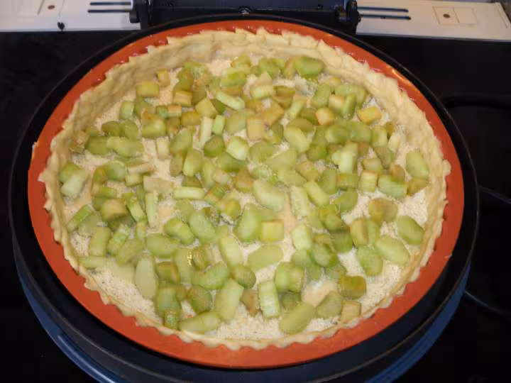 Tarte a la rhubarbe