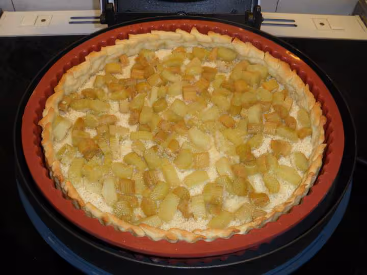Tarte a la rhubarbe