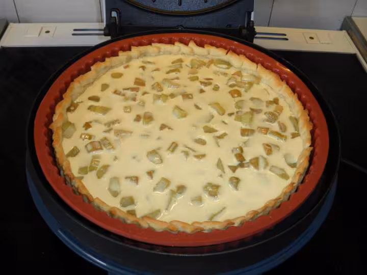 Tarte a la rhubarbe