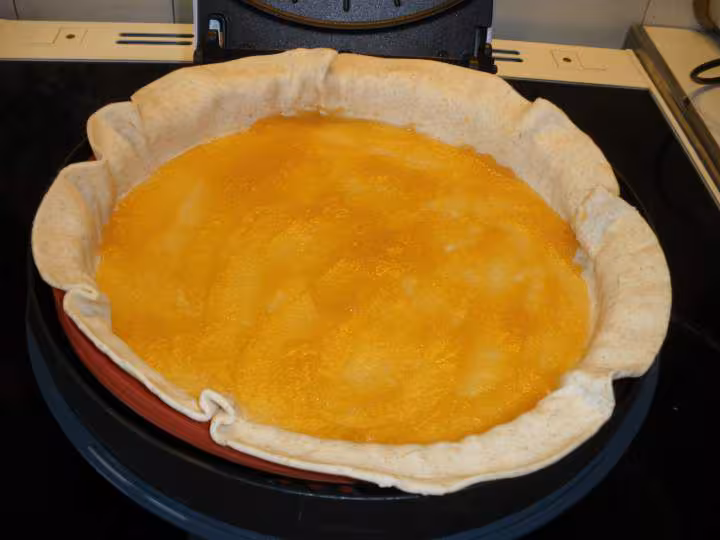 Tarte aux pommes abricotee