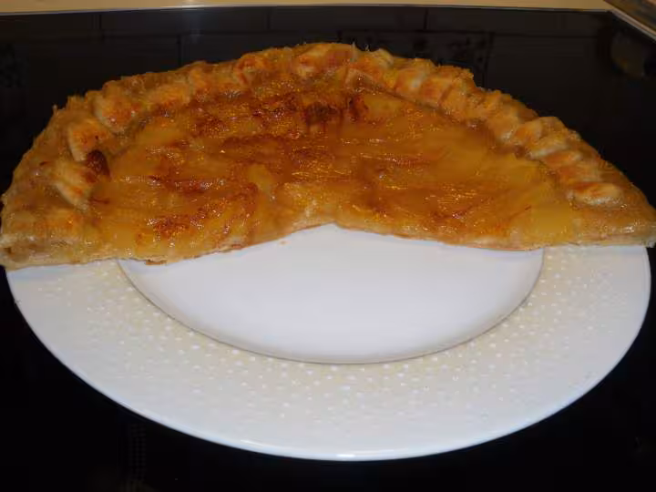 Tarte aux pommes abricotee
