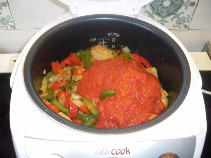 Veau aux poivrons