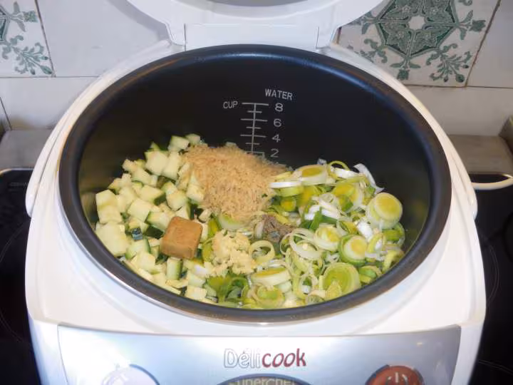 Veloute vert au riz