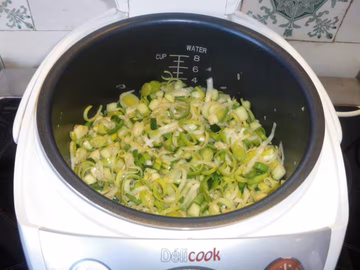 Veloute vert au riz