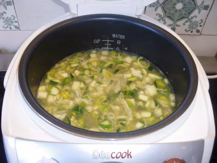 Veloute vert au riz