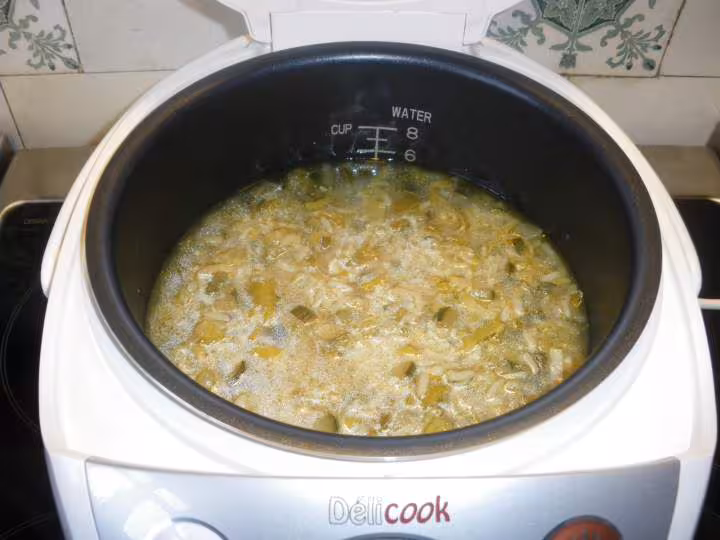 Veloute vert au riz