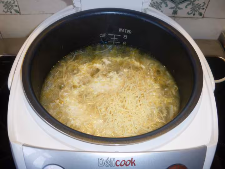 Veloute vert au riz