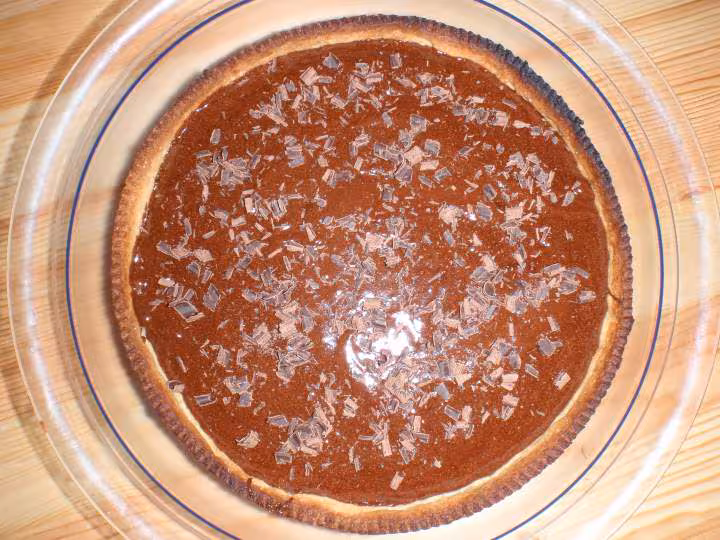 Tarte caramel mousse au chocolat