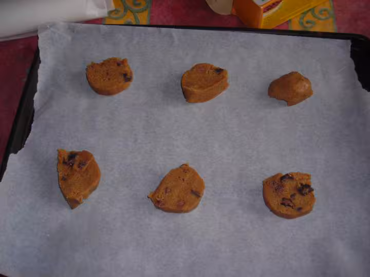 Cookies us avant cuisson