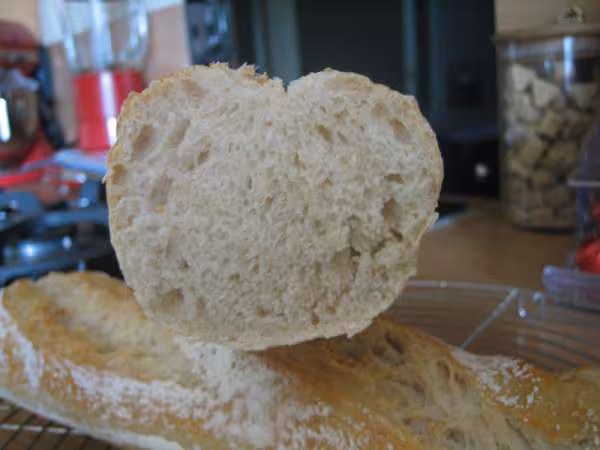 Mie de ma baguette ideale