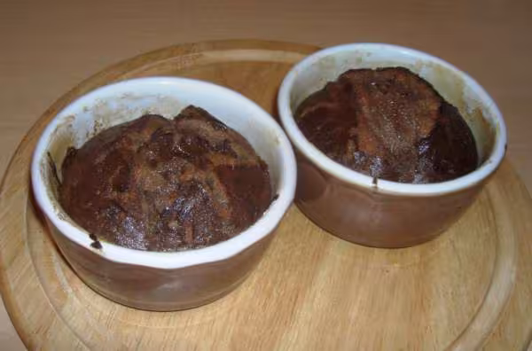 Coulant au chocolat coeur de chocolat blanc