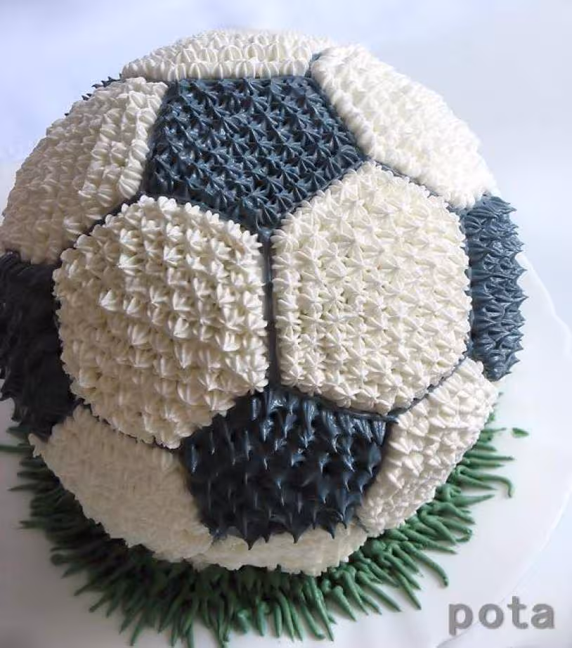 Ballon de foot gateau