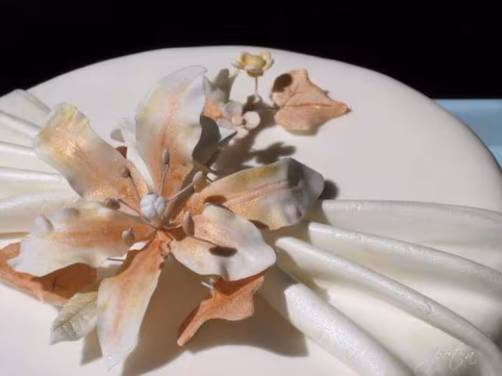 Decoration pour le gateau bouquet de fleurs