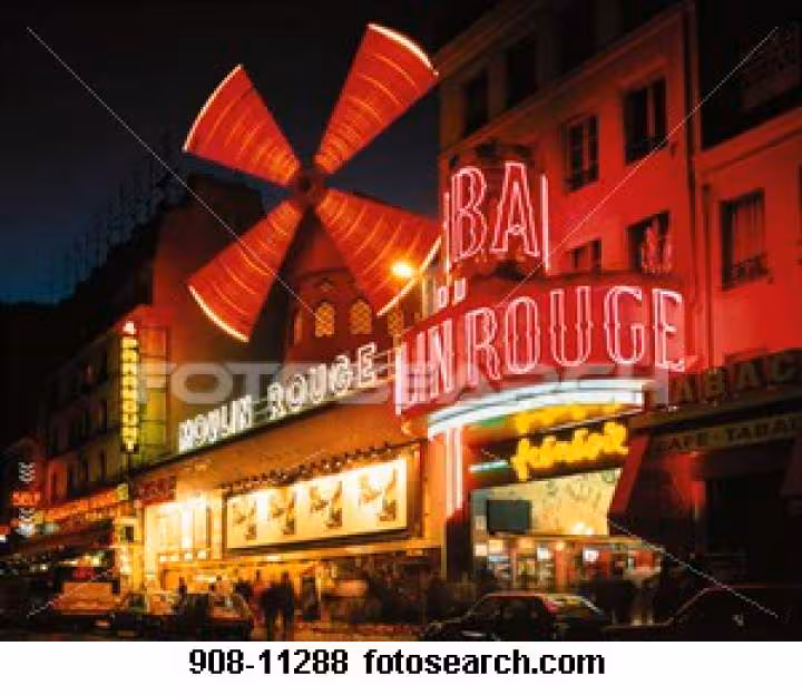Diner a theme moulin rouge