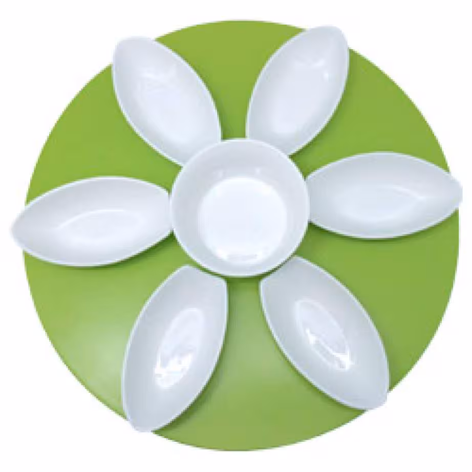 Plateau amuse bouche vert anis