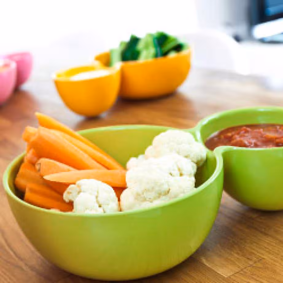 Saladier special dip en melamine vert anis