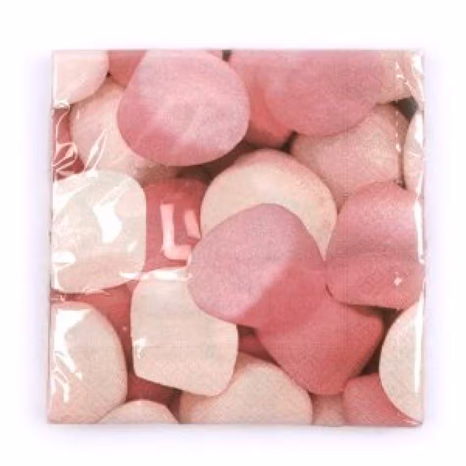 Serviettes en papier marshmallows
