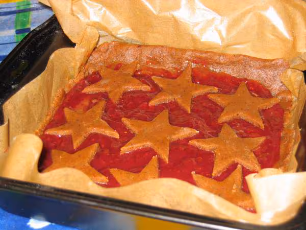 Tarte de linz avant cuisson