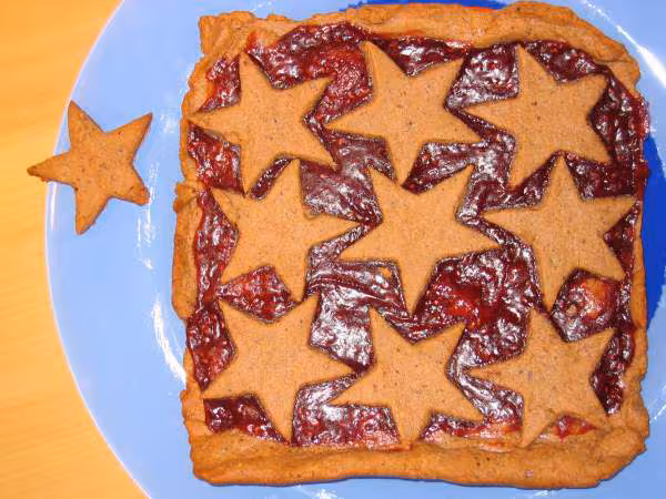 Tarte de linz version carree