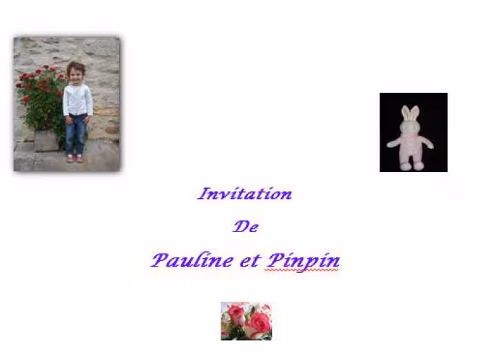 Invitation recto