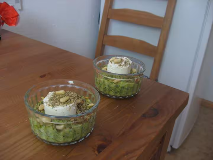 Courgettes chevre avant cuisson