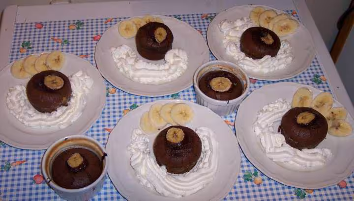 Fondant chocolat banane