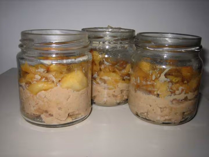 Creme aux speculoos et pommes caramelisees
