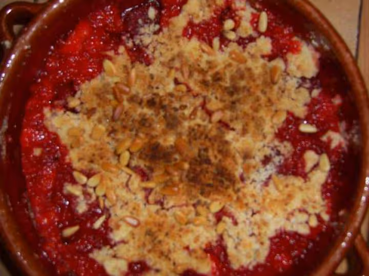 Crumble fraises