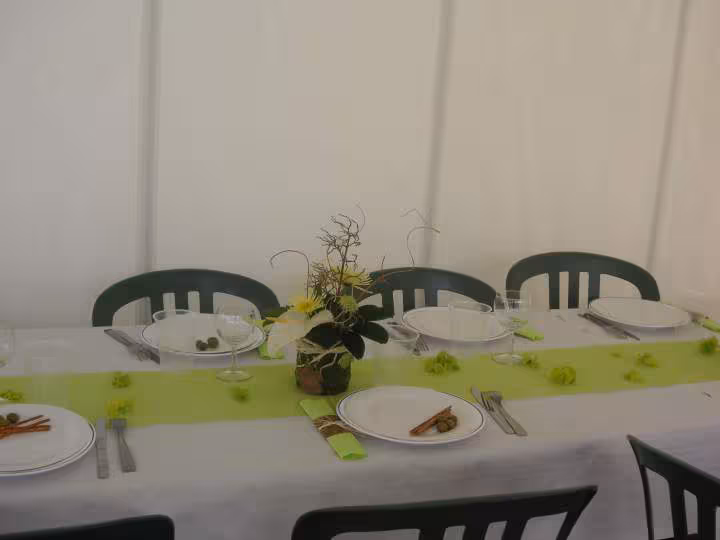 Deco de table bapteme