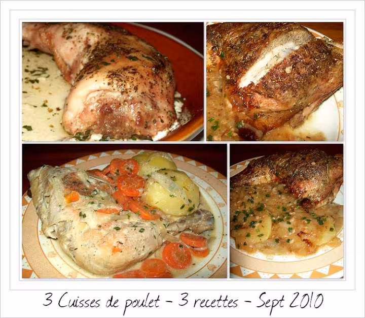 3 cuisses de poulet 3 recettes