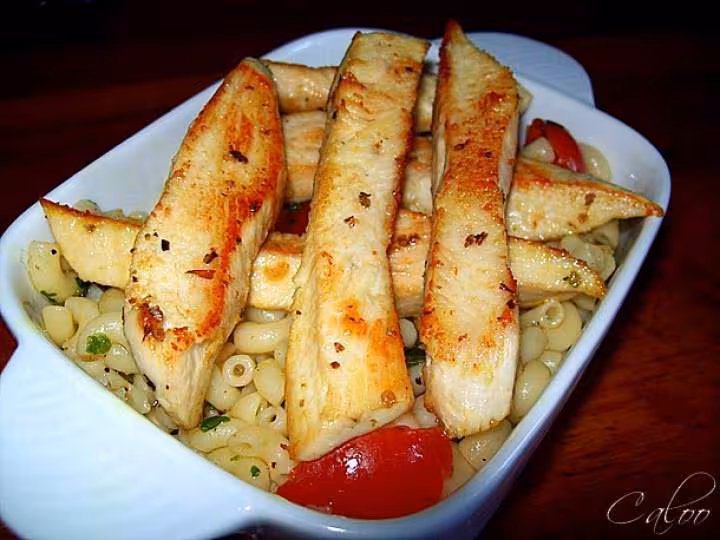 Aiguillettes de poulet a la marjolaine