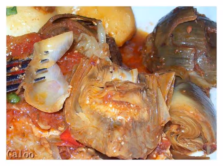 Artichauts et poulet