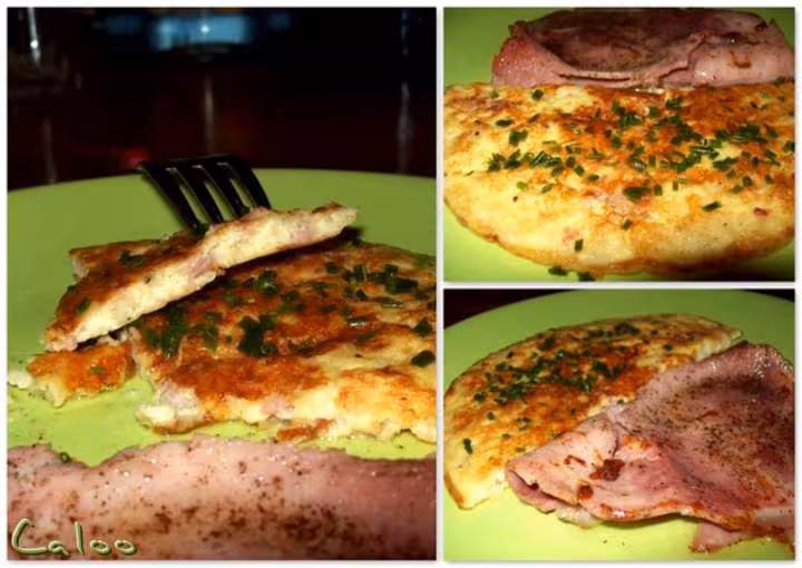Avec un reste de bechamel au jambon et fromage