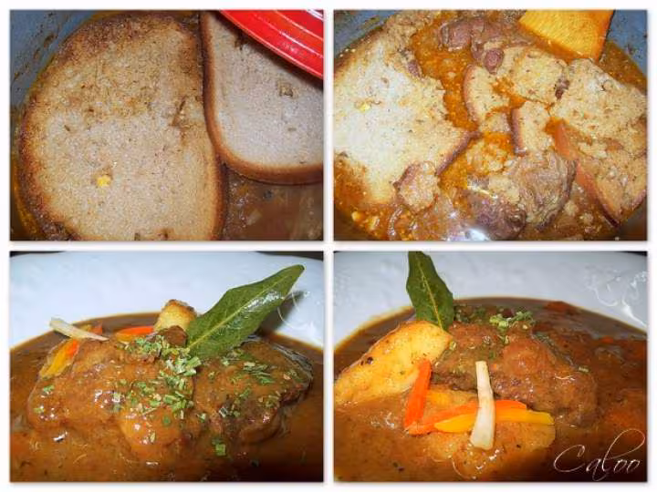 Boeuf sauce pain de seigle