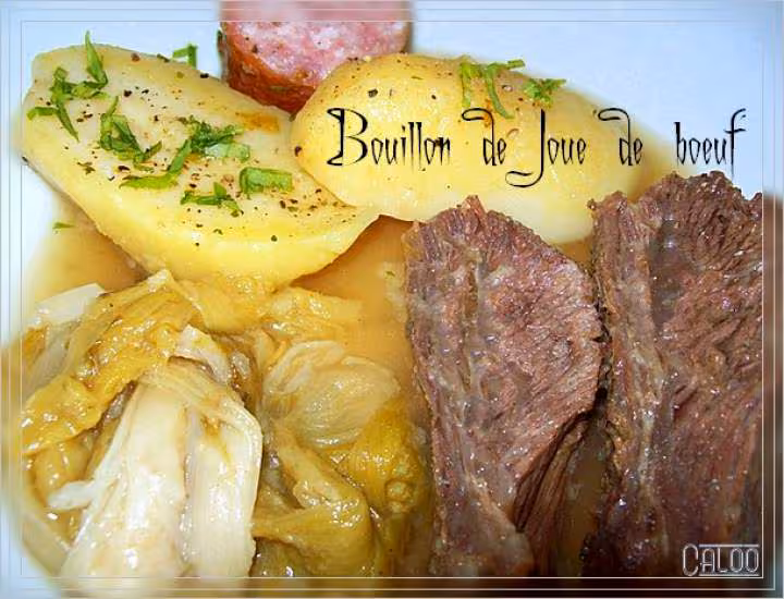 Bouillon de joue de boeuf