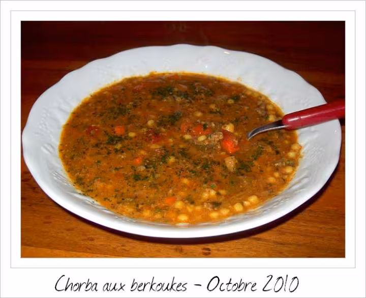 Chorba aux berkoukes
