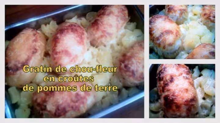 Chou fleur en croute de pommes de terre