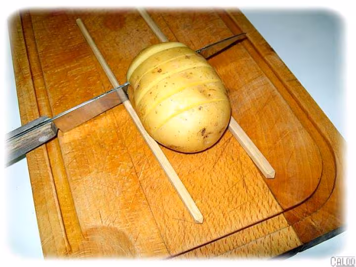Coupe avec les baguettes