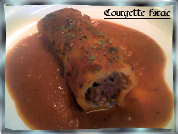 Courgette farcie au mouton et cannelle