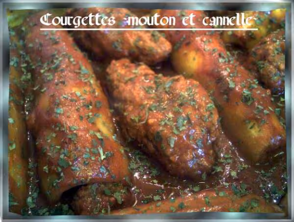 Courgettes mouton cannelle