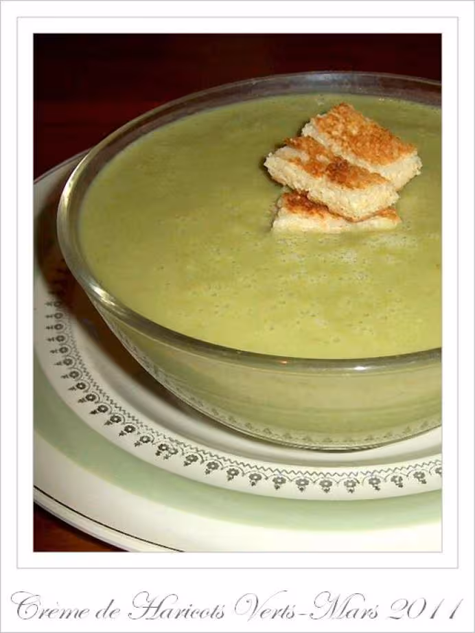 Creme de haricots verts