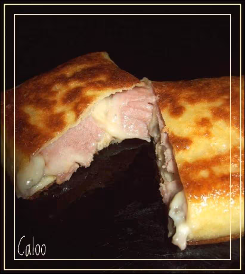 Crepes jambon et champignons