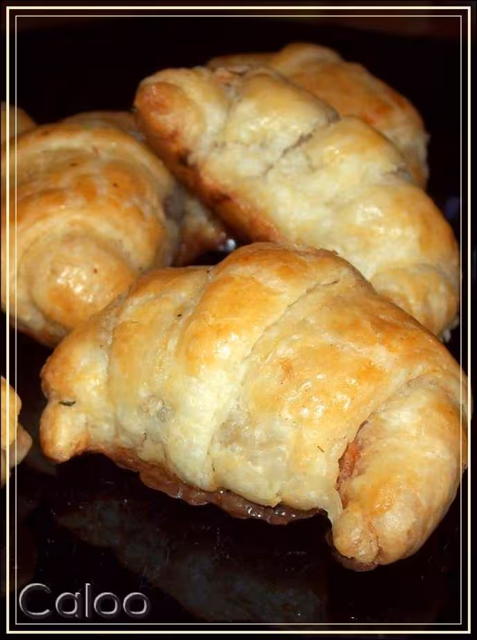 Croissants au saumon