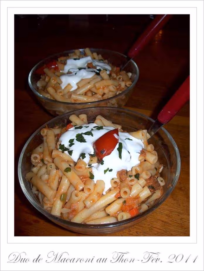Duo de macaroni au thon