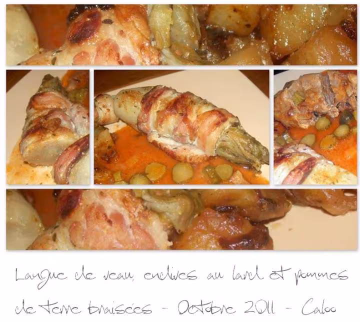 Endives au lard fume et pommes de terre braisees